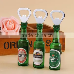 High Quality 3D Artificial Beer Bottle Opener Fridge Magnet for Promotional Gifts thumbnail-3