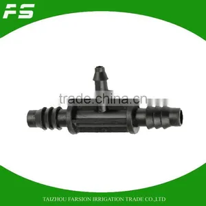 Drip Irrigation Single Reducer Tee Connector Adapter For DN8/11 Irrigation Tube thumbnail-1