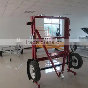4x8 Powder Coated Folding Utility Trailer thumbnail-1