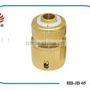 1/2'' BRASS WATERSTOP HOSE CONNECTOR/GAEDEN HOSE CONNECTOR/GARDEN TOOL thumbnail-1
