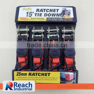 Ratchet Tie Down 4 PCS SET thumbnail-1
