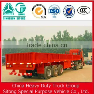 3 Axle 60 Ton Curtain Side Trailer Detachable Wall Sidewall Semi Trailer thumbnail-3