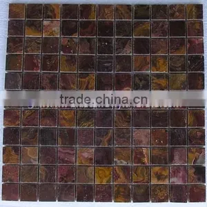 2017 New Arrival MULTI RED ONYX MOSAIC TILES COLLECTIONS thumbnail-6