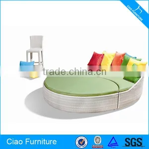 Outdoor Furniture Reclining Chair Wicker Sofa Bed thumbnail-1
