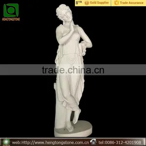 Garden Marble Statue of Flower Girl Made In Hebei thumbnail-1
