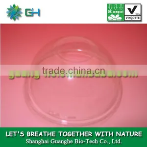 Transparent Plastic Cup With Lid ,corn Plastic, 100% Biodegradable Underground thumbnail-1