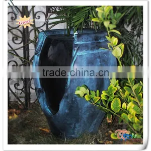 Decorative Resin Large Pot Electric LED Patio Garden Water Fountain thumbnail-1