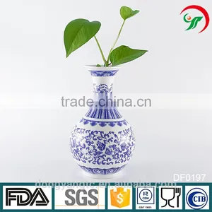 China Suppliers Custom Wholesale Blue White Porcelain Vase, Ceramic Flower Vase thumbnail-1