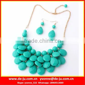 Rhinestone Chain Rosary Necklace thumbnail-1