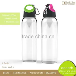 Novelty Pyrex Glass Silicone Drinking Bottle for Sports thumbnail-6