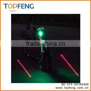 Canwelum Diamond Shaped Rechargeable LED Bike Tail Light, Bicycle Tail Light, Rear Bike Light With Two Line Laser Beams Used as thumbnail-5