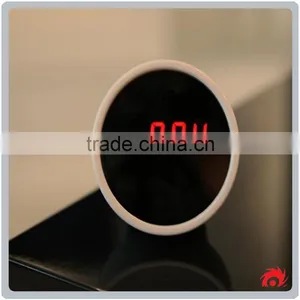Creative Digital Electrical Gift Beautiful Ladys Small LED Desk Table Make Up Mirror Alarm Clock thumbnail-1