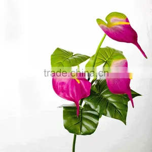 SJ10131016 Fabric Decorative Flores/ Ornament Silk Flower Anthurium Artificial Flowers thumbnail-2