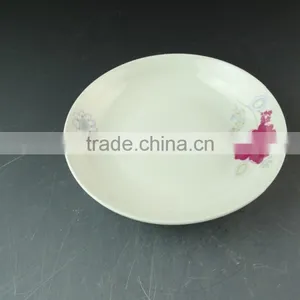 Decorative Dinner Plate for Restaurant, Cheap Wholesale Stocked White Porcelain Plate thumbnail-2