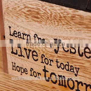 Antique Yearly House Design Wooden Desk Calendar thumbnail-4