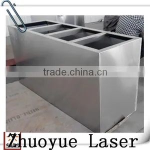 Metal Flower Pots Fabrication /stainless Steel Base Hard Garden Set pe Rattan Garden Planter Pot Garden Flower Pot thumbnail-4