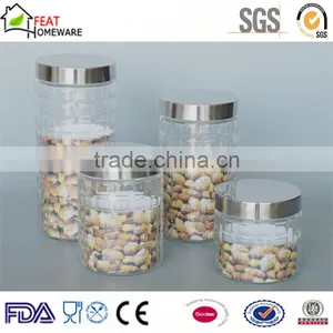 Cheap High Quality Glass Coffee Tea Sugar Storage Canister Jar thumbnail-6
