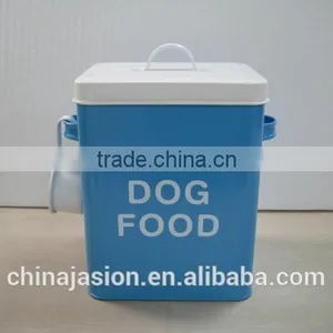 Colorful Airtight Storage Tin Metal Lanudry Canister With Spoon Lid Handle thumbnail-4