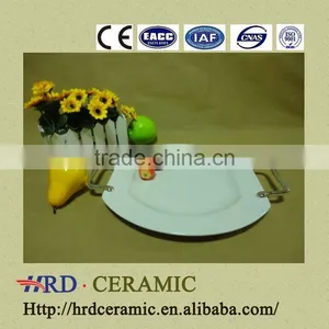 Circle Small Stock Ceramic Dinner Plates With Handles thumbnail-1