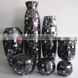 Brand New Comfortable Design Household Elegant Purple Mosaic Vase thumbnail-1