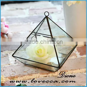 Clear Geometrical Terrarium Glass Hanging for Indoor Plant Holder thumbnail-4