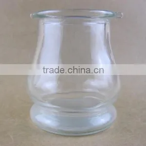 Clear Glass Candle Holder / Glassware thumbnail-1