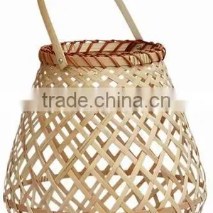 Natural Vintage Bamboo Lantern thumbnail-2