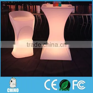 Outdoor Furniture/glowing Plastic Lilluminated LED Bar Chair thumbnail-1