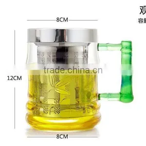 Glass Cup With Tea Strainer thumbnail-1
