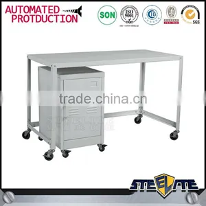Lockable Cheap Movable Office CKD Metal Rolling Desk thumbnail-3