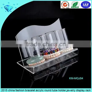 2 Tier Clear Acrylic T-Bar Bracelet Display Necklace Jewelry Displays Stands thumbnail-6
