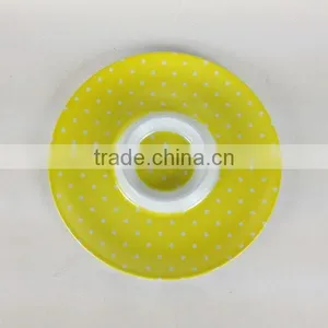 Fashion Design Holiday Seabeach Print Plastic Dip, Round Party Divided Plastic Plates thumbnail-3