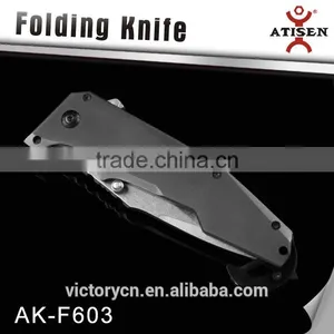 7cr17 Blade Titanimum Handle Combination Folding Knife thumbnail-1