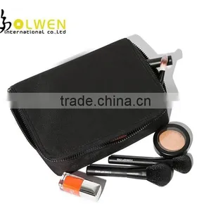 Black pu Leather Designer Makeup Bag With Professional thumbnail-1