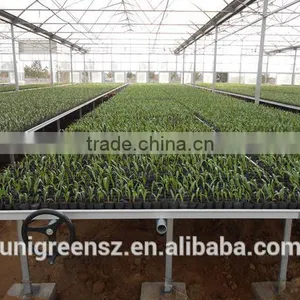 Agricultural Steel Greenhouse Seedbed for Nursery Ebb and Flow Rolling Bench thumbnail-2