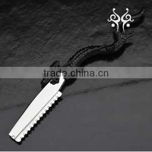 2017 Dragon Handle Folding Straight Barber Razor With Stainless Steel Blade thumbnail-3