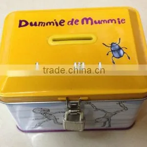 Customized High Quality Rectangle Metal Coin Bank thumbnail-3