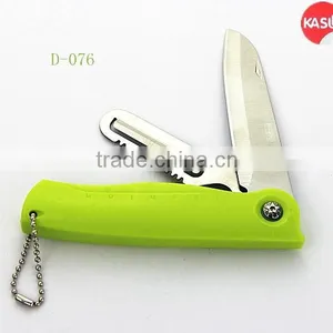 D-076 Folding Blade Pocket Knofe With Peeler Multi Function Kitchen Knife Set for Vegetables thumbnail-1