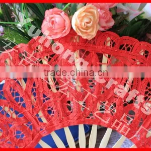 Beatutiful and Colorful Wedding Folding Lace Fan thumbnail-6