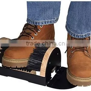 Plastic Bristle Wooden Outdoor Shoes and Boot Brush thumbnail-1