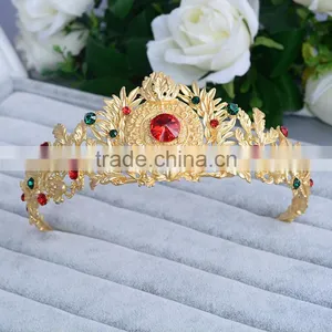2017 High Quality Fashion Hair Accessories Headband Woman Retro Noble Queen Metal Crowns LH002-004 thumbnail-3