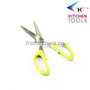 LFGB Standard Vegetables Cutting 5 Blades Herb Scissors thumbnail-2