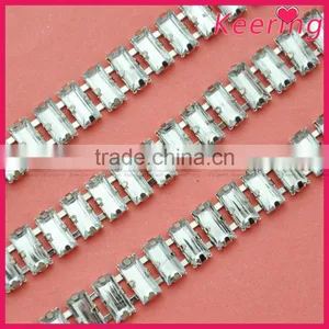 Hotsale Shiny Wholesale Rhinestone Chain Trim in Bulk WRC-358 thumbnail-1