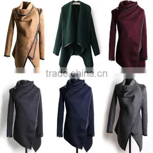 Women Lady Slim Long Wool Jacket Winter Warm Trench Coat Outwear Parka Cardigans thumbnail-4