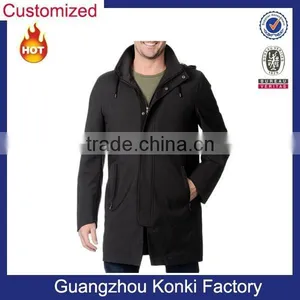 Men's Grey Hooded Raincoat With Removable Jacket thumbnail-1