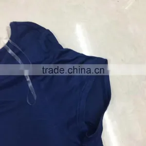 Women Stock Clothing Stylish Irregular Blank T-shirt thumbnail-3