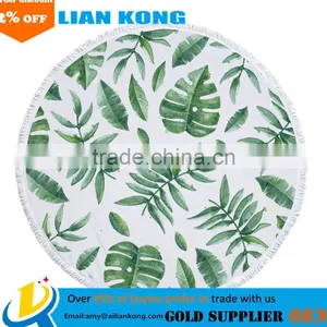 Custom Made Printed Good Quality Round Towel Printed Many Color Round Beach Towel thumbnail-1
