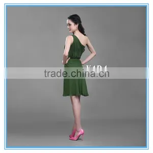 Fashion Handmade Smocking Sexy Chiffon Women's Evening Dress 2016 thumbnail-3