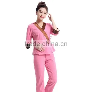 Latest Worker Design Spa/beauty Working Uniform Unique Design Uniform Wholesale thumbnail-2