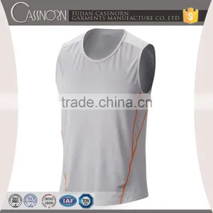 Man Sleeveless O-neck Polyester T-shirt for Sports thumbnail-3